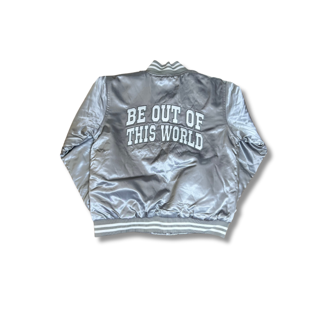 Be OTW Varsity Jacket (Silver)